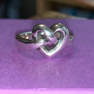 James Avery knot heart ring